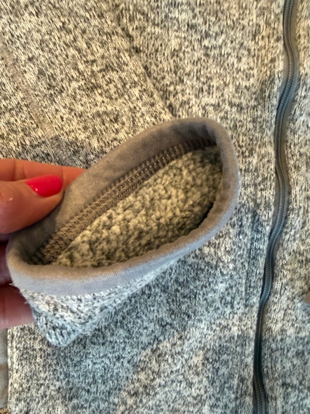 Patagonia Women's Better Sweater Full Zip Fleece Jacket Birch White Medium Q19 - Picture 6 of 8
